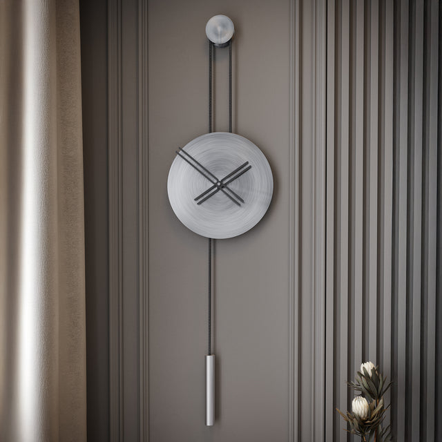 Apartment housewarming gift that becomes a lasting memory. This wall clock combines silent precision and refined design for timeless interiors.