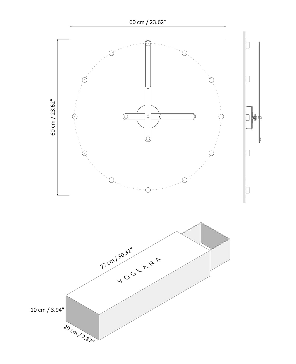 Size chart for Opto Puo 60